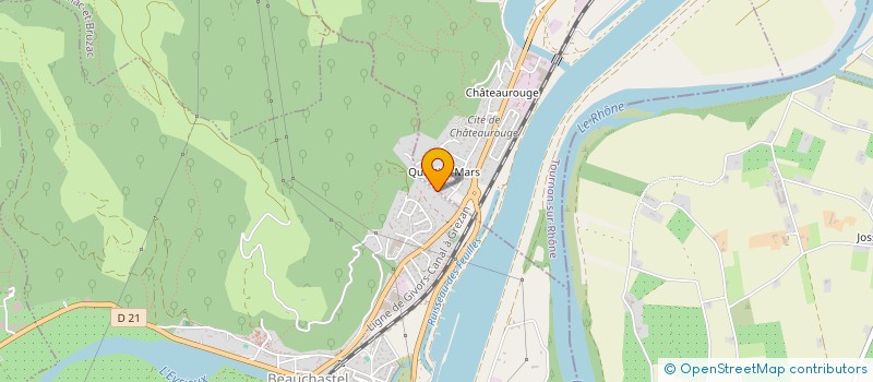 localisation de l'entreprise MONDET - JEROME à BEAUCHASTEL
