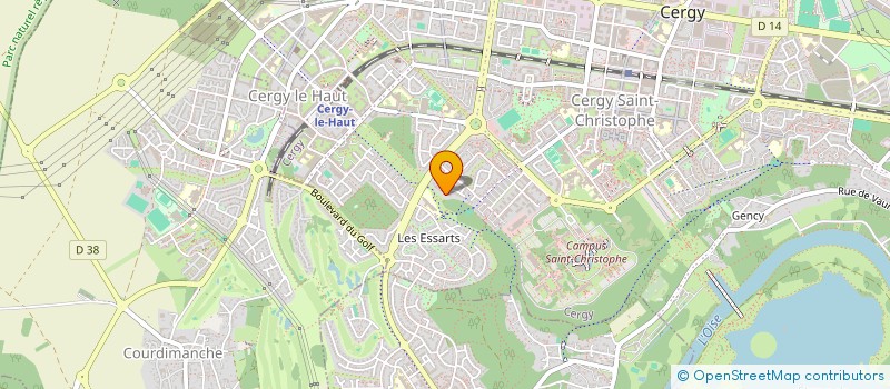 localisation de l'entreprise MONDETOUR 95  CERGY