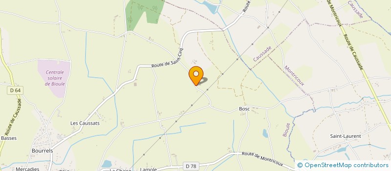 localisation de l'entreprise MONDETTES ENERGIE  BIOULE