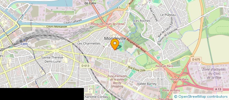 localisation de l'entreprise MONDEVILLE ANIMATION à MONDEVILLE