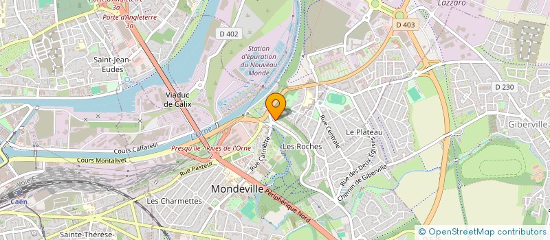 localisation de l'entreprise MONDEVILLE LITERIE à MONDEVILLE