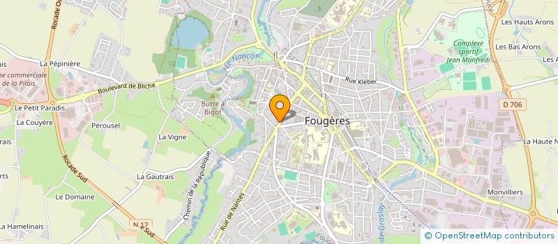 localisation de l'entreprise MONDEX à FOUGERES