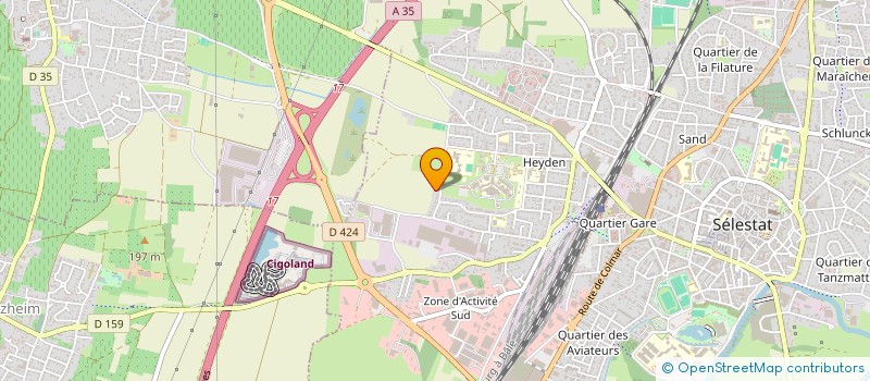 localisation de l'entreprise MONDI SARL à SELESTAT
