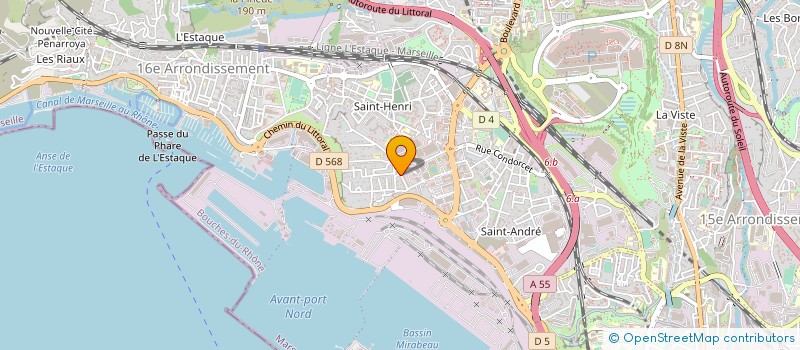 localisation de l'entreprise MONDIAL AMBULANCES à MARSEILLE 15EME
