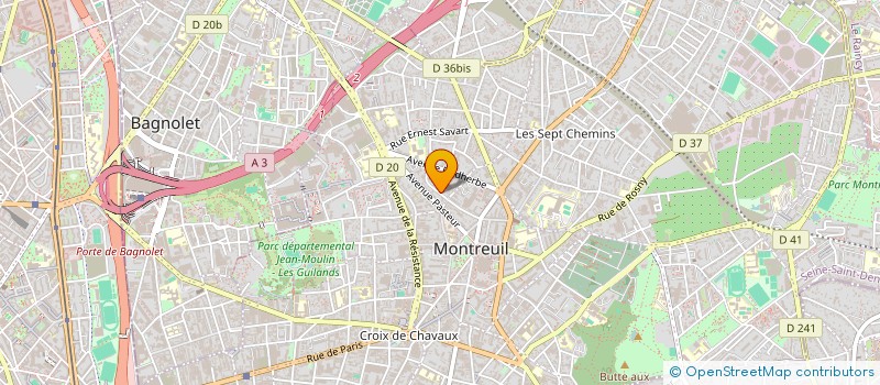 localisation de l'entreprise MONDIAL AMUSEMENTS 93 à MONTREUIL