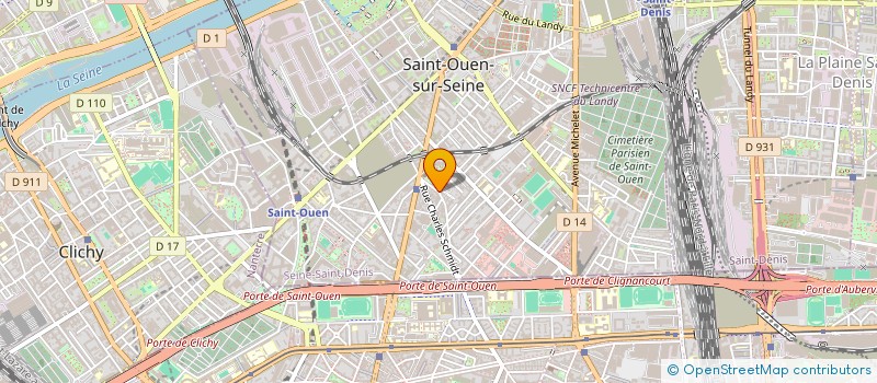 localisation de l'entreprise MONDIAL ART TRANSPORTS à SAINT-OUEN-SUR-SEINE