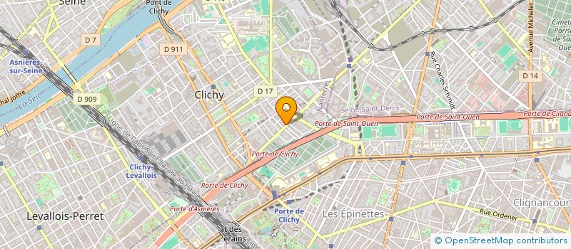 localisation de l'entreprise MONDIAL AUTO à CLICHY