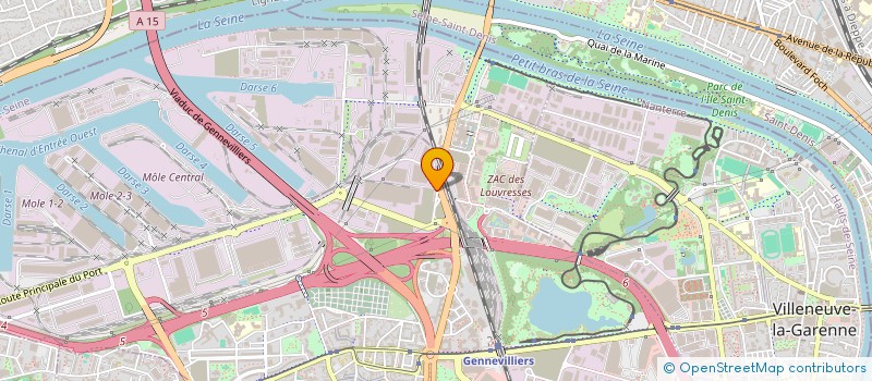 localisation de l'entreprise MONDIAL BAT à GENNEVILLIERS
