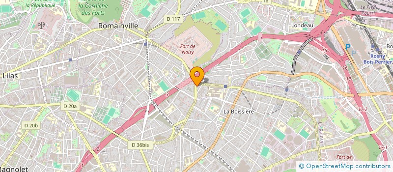 localisation de l'entreprise MONDIAL BATIMENT à ROMAINVILLE