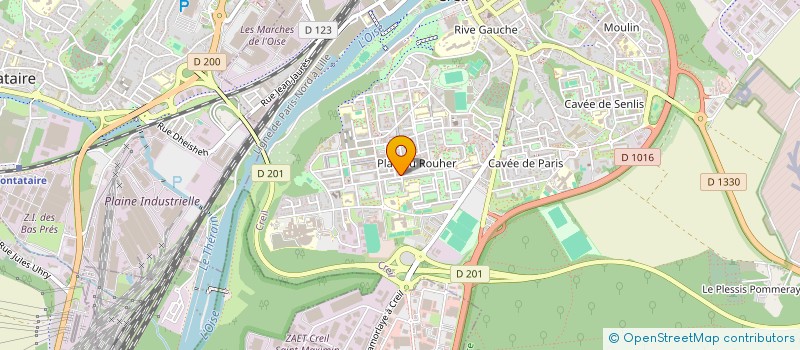 localisation de l'entreprise MONDIAL COM à CREIL