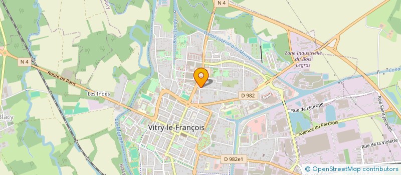 localisation de l'entreprise MONDIAL DESTOCK à VITRY-LE-FRANCOIS