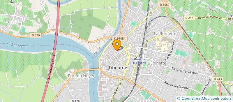 localisation de l'entreprise MONDIAL DISTRIBUTION à LIBOURNE