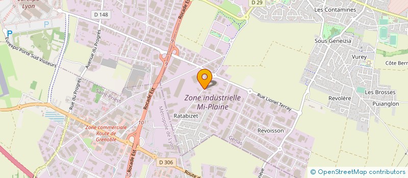 localisation de l'entreprise MONDIAL DISTRIBUTION à GENAS