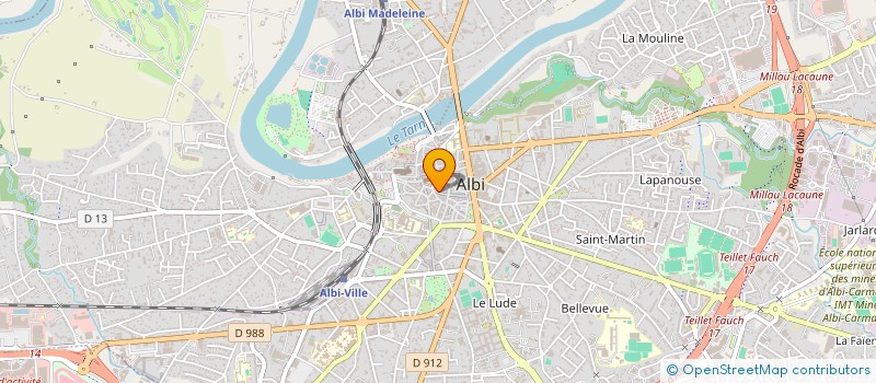 localisation de l'entreprise MONDIAL DISTRIBUTION à ALBI