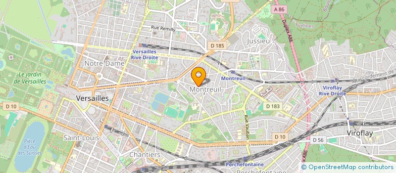 localisation de l'entreprise MONDIAL ENERGIES ET HABITAT à VERSAILLES