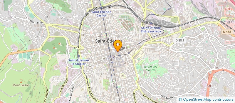 localisation de l'entreprise MONDIAL EVASION à SAINT-ETIENNE