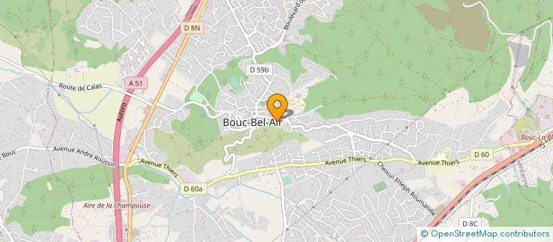 localisation de l'entreprise MONDIAL EVASION à BOUC-BEL-AIR