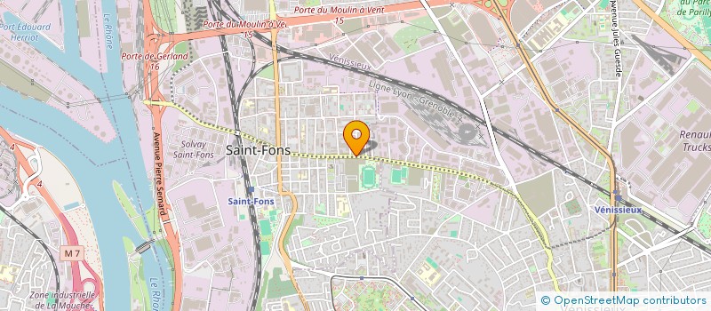 localisation de l'entreprise MONDIAL EXPORT à SAINT-FONS