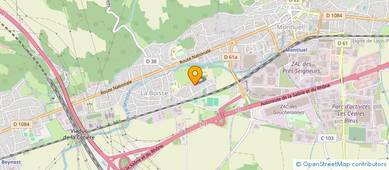 localisation de l'entreprise MONDIAL EXPRESS FRET  LA BOISSE