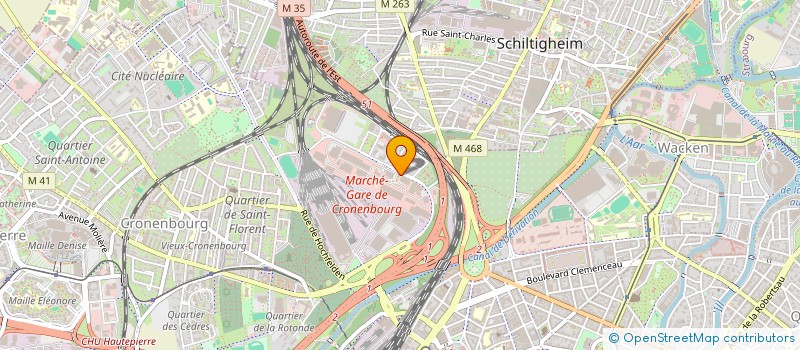 localisation de l'entreprise MONDIAL FRUITS ET LEGUMES 67 à STRASBOURG