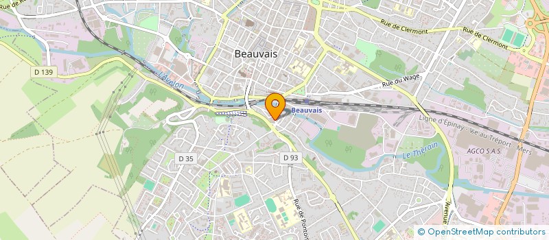localisation de l'entreprise MONDIAL GARAGE à BEAUVAIS