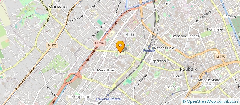 localisation de l'entreprise MONDIAL  HOUSE  TOURCOING