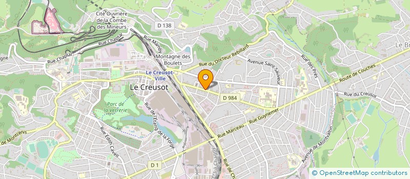 localisation de l'entreprise MONDIAL IMAGE à LE CREUSOT