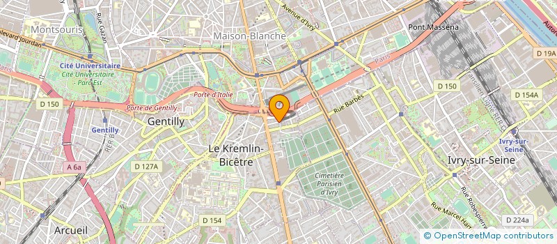 localisation de l'entreprise MONDIAL MAGHREB TRADING INTERNATIONAL  LE KREMLIN-BICETRE