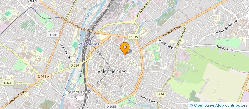 localisation de l'entreprise MONDIAL MARKETING à VALENCIENNES
