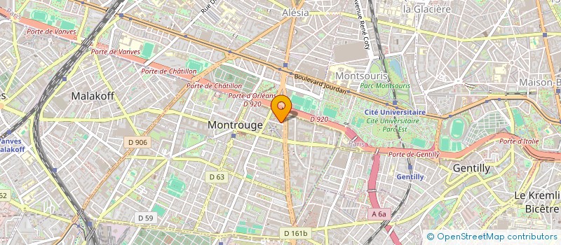 localisation de l'entreprise MONDIAL MULTI MARCHE à MONTROUGE