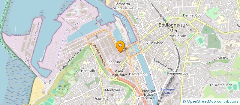 localisation de l'entreprise MONDIAL NAVYS EMBALLAGES  BOULOGNE-SUR-MER