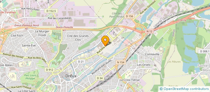 localisation de l'entreprise MONDIAL NEGOCE BUS à DREUX