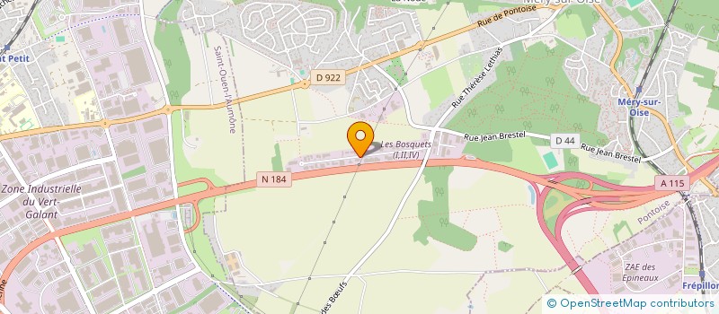 localisation de l'entreprise MONDIAL NETTOYAGE à MERY-SUR-OISE