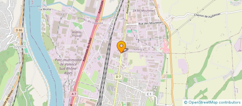 localisation de l'entreprise MONDIAL PARTS  PORTES-LES-VALENCE