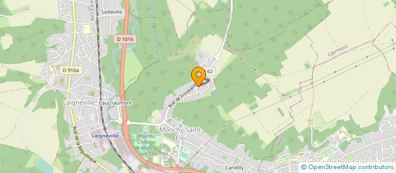 localisation de l'entreprise MONDIAL PEINTURE DECORATION  MONCHY-SAINT-ELOI