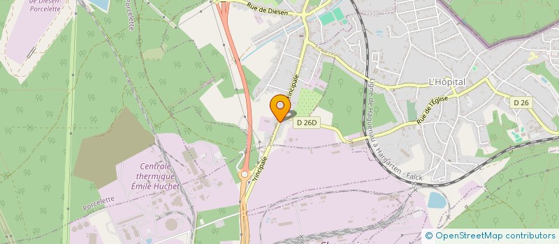 localisation de l'entreprise MONDIAL PRIMEURS FRUIT  L'HOPITAL