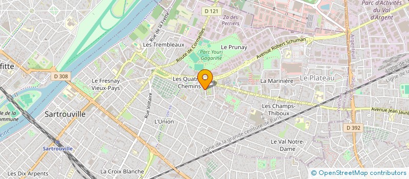 localisation de l'entreprise MONDIAL PRO NETTOYAGE  SARTROUVILLE