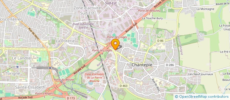 localisation de l'entreprise MONDIAL PRODUCT TRANSPORT  CHANTEPIE