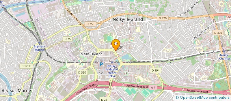 localisation de l'entreprise MONDIAL RENOVER ARCHI à NOISY-LE-GRAND