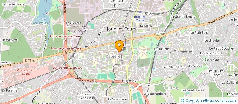 localisation de l'entreprise MONDIAL SERVICE PHONE à JOUE-LES-TOURS