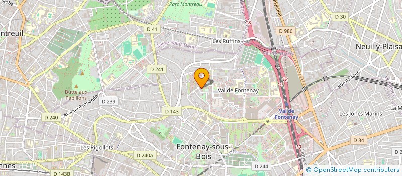 localisation de l'entreprise MONDIAL SERVICES à FONTENAY-SOUS-BOIS