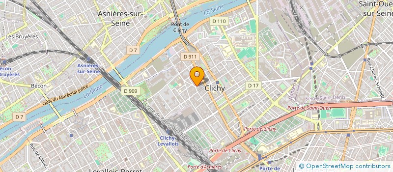 localisation de l'entreprise MONDIAL SOLDES à CLICHY