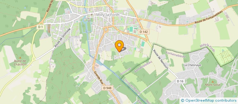 localisation de l'entreprise MONDIAL'STAFF  MILLY-LA-FORET