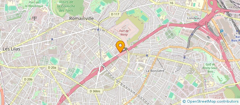 localisation de l'entreprise MONDIAL TAXI à ROMAINVILLE