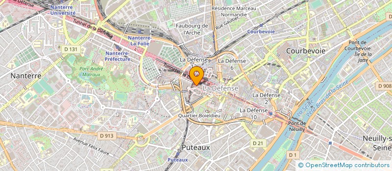 localisation de l'entreprise MONDIAL TELECOM FRANCE à PUTEAUX