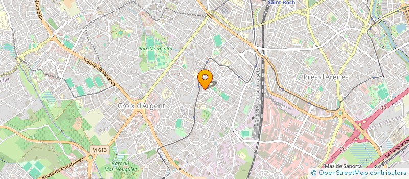 localisation de l'entreprise MONDIAL TOITURES à MONTPELLIER