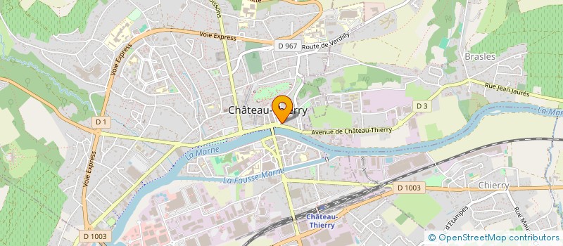 localisation de l'entreprise MONDIAL TOUR à CHATEAU-THIERRY