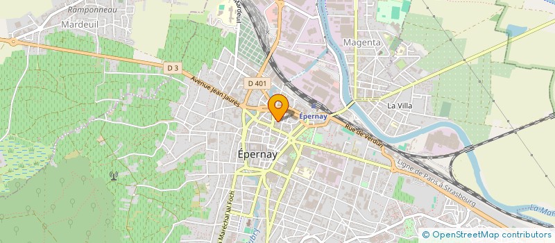 localisation de l'entreprise MONDIAL VIN SELECTION à EPERNAY