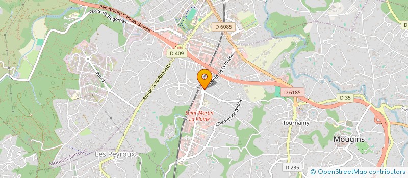 localisation de l'entreprise MONDIAL WINE & SPIRITS à MOUGINS