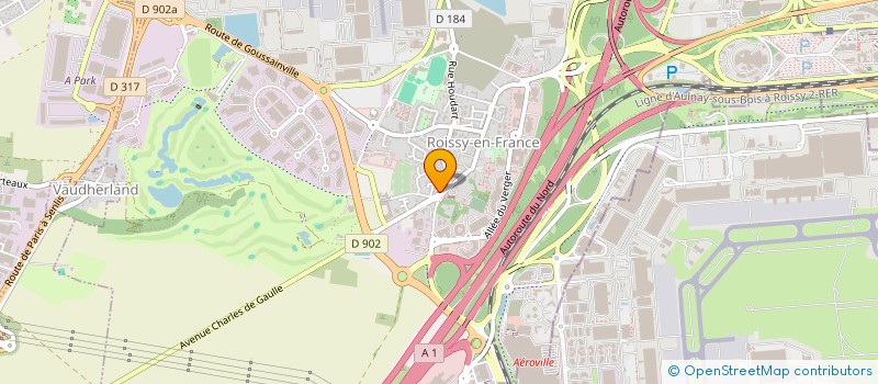 localisation de l'entreprise MONDIALE DE BIENFAISANCE POUR LES ANIMAUX  ROISSY-EN-FRANCE